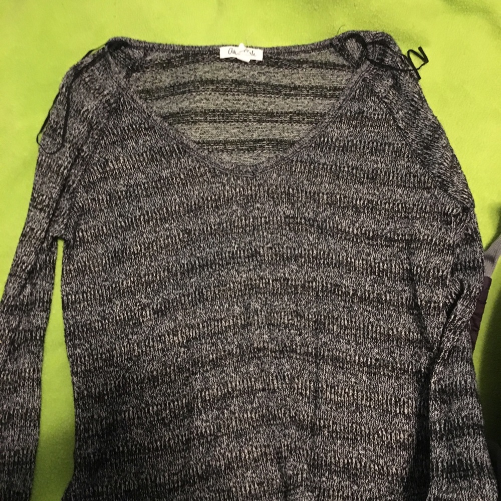 Black knit sweater